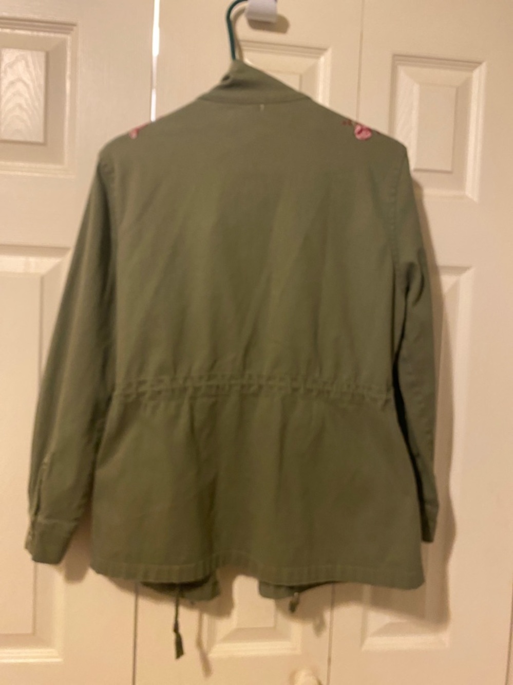 Miami Embroidered Roses Army Jacket- Small - Picture 4 of 4